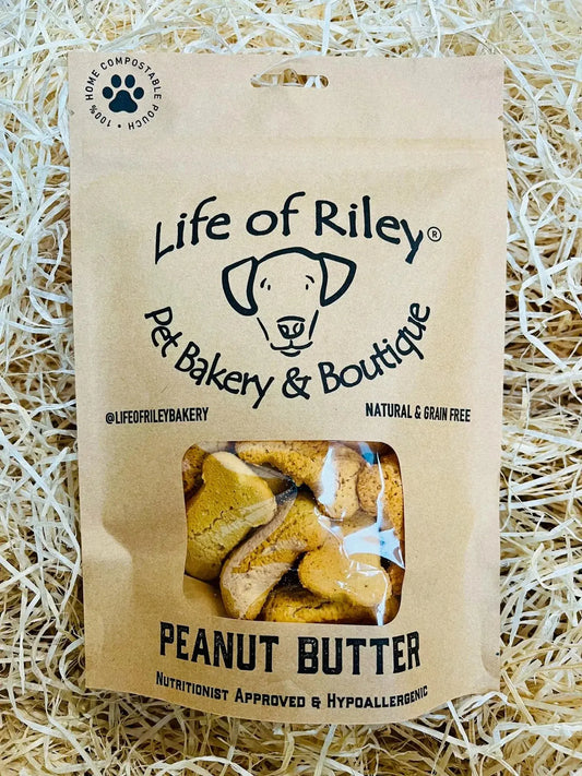 Life of Riley Peanut Butter Bones (Bag) Lili + Mila's Empawrium