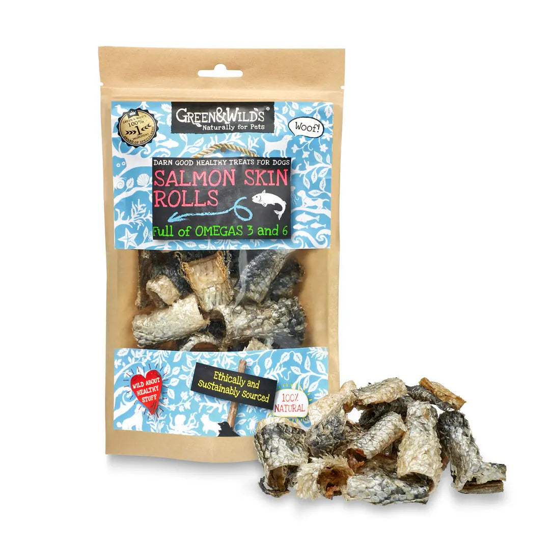 Salmon Skin Rolls (Green & Wild’s) Lili + Mila's Empawrium