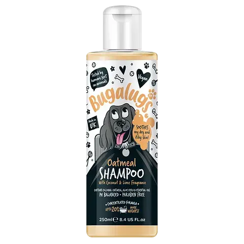 Bugalugs Oatmeal Shampoo with Coconut & Lime Fragrance 250ml Lili + Mila's Empawrium