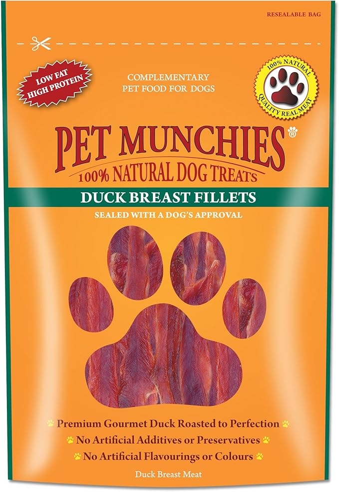 Pet Munchies Duck Breast Fillets (80g) Lili + Mila's Empawrium
