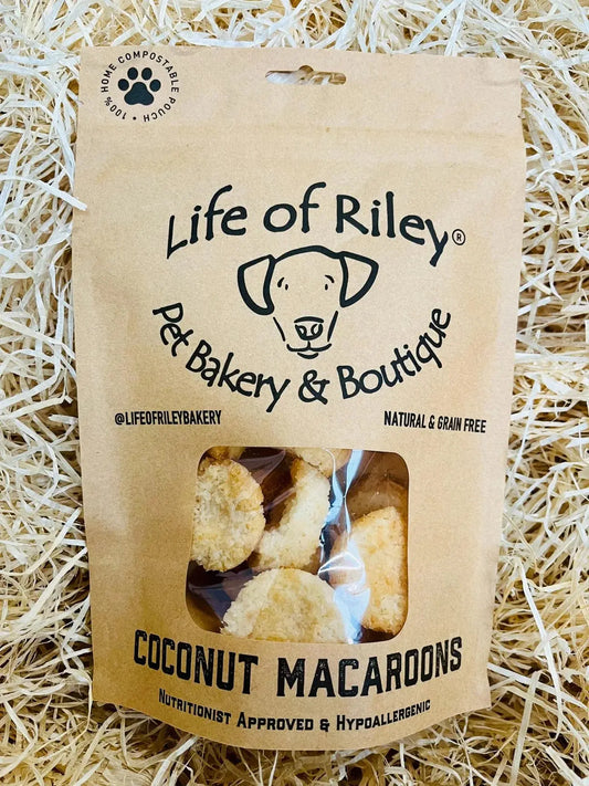 Life of Riley Coconut Macaroons (Bag) Lili + Mila's Empawrium