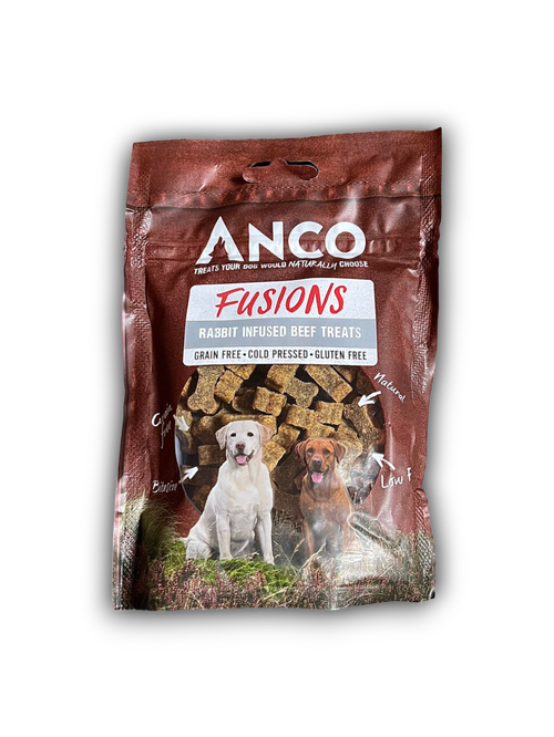 Anco Fusions - Rabbit Infused Beef Treats 100g (Bagged) Lili + Mila's Empawrium