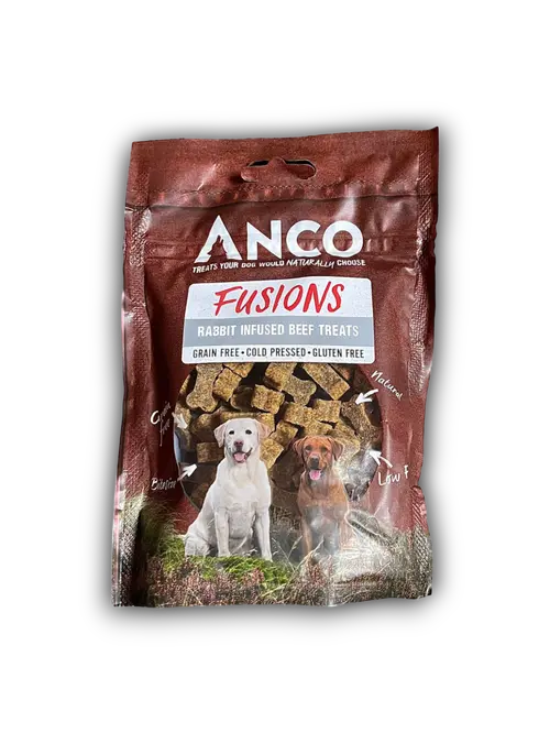 Anco Fusions - Rabbit Infused Beef Treats 100g Anco