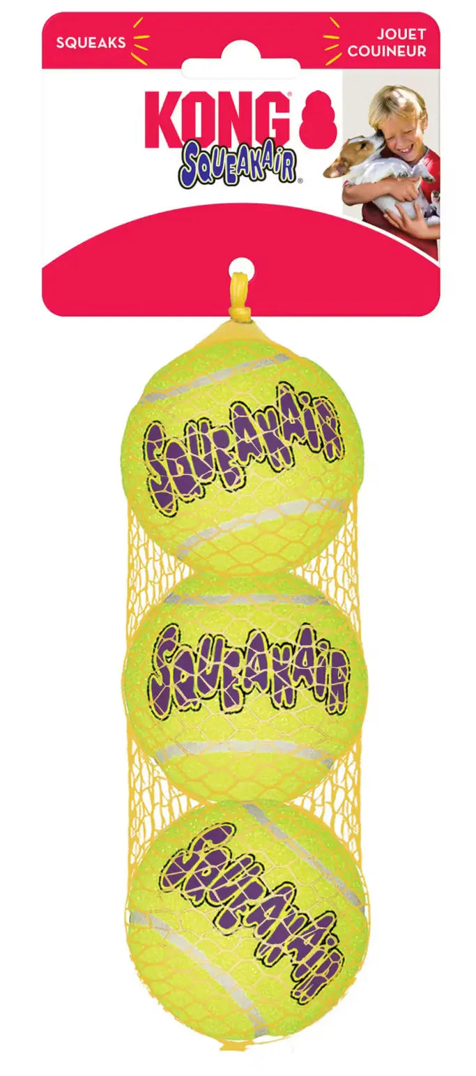 KONG Squeakair Tennis Balls Medium (3 Pack) Lili + Mila's Empawrium