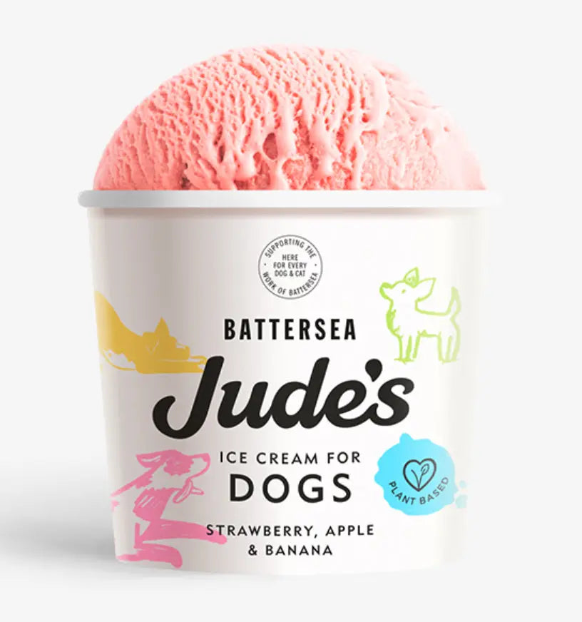 Jude’s Dog Ice Cream - Strawberry, Banana and Apple (Individual) Lili + Mila's Empawrium