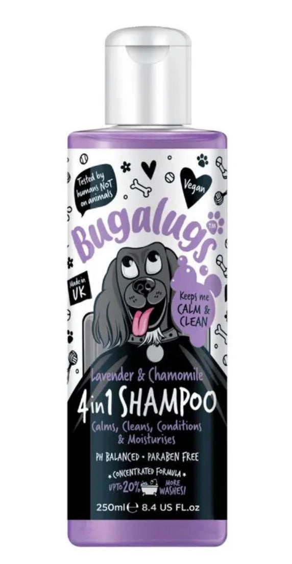 Bugalugs Lavender and Chamomile 4 in 1 Shampoo 250ml