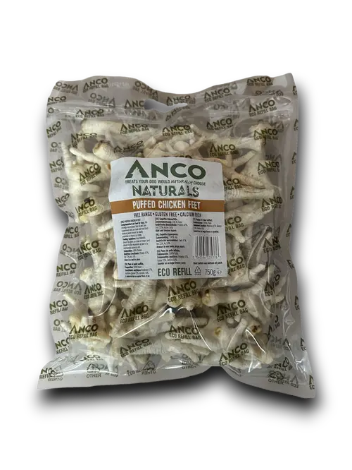 BULK Puffed Chicken Feet (750g) Anco