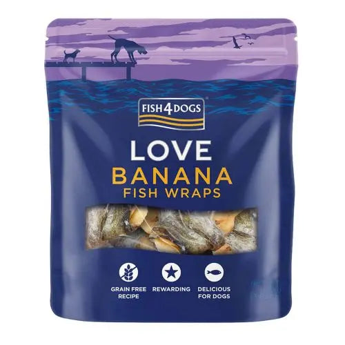 Fish4Dogs Banana Fish Wraps Lili + Mila's Empawrium