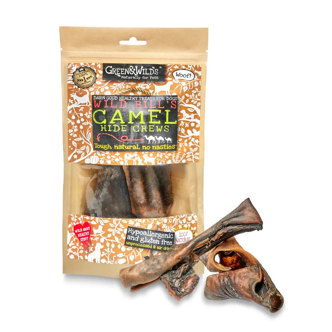 Camel Hide Chews (100g) Green and Wilds