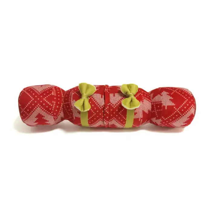 Red Christmas Cracker Toy Lili + Mila's Empawrium