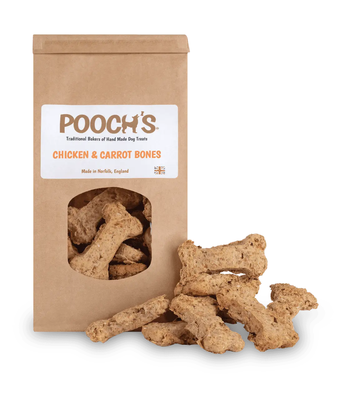 Pooch’s Chicken and Carrot Bones (250g) Poochs