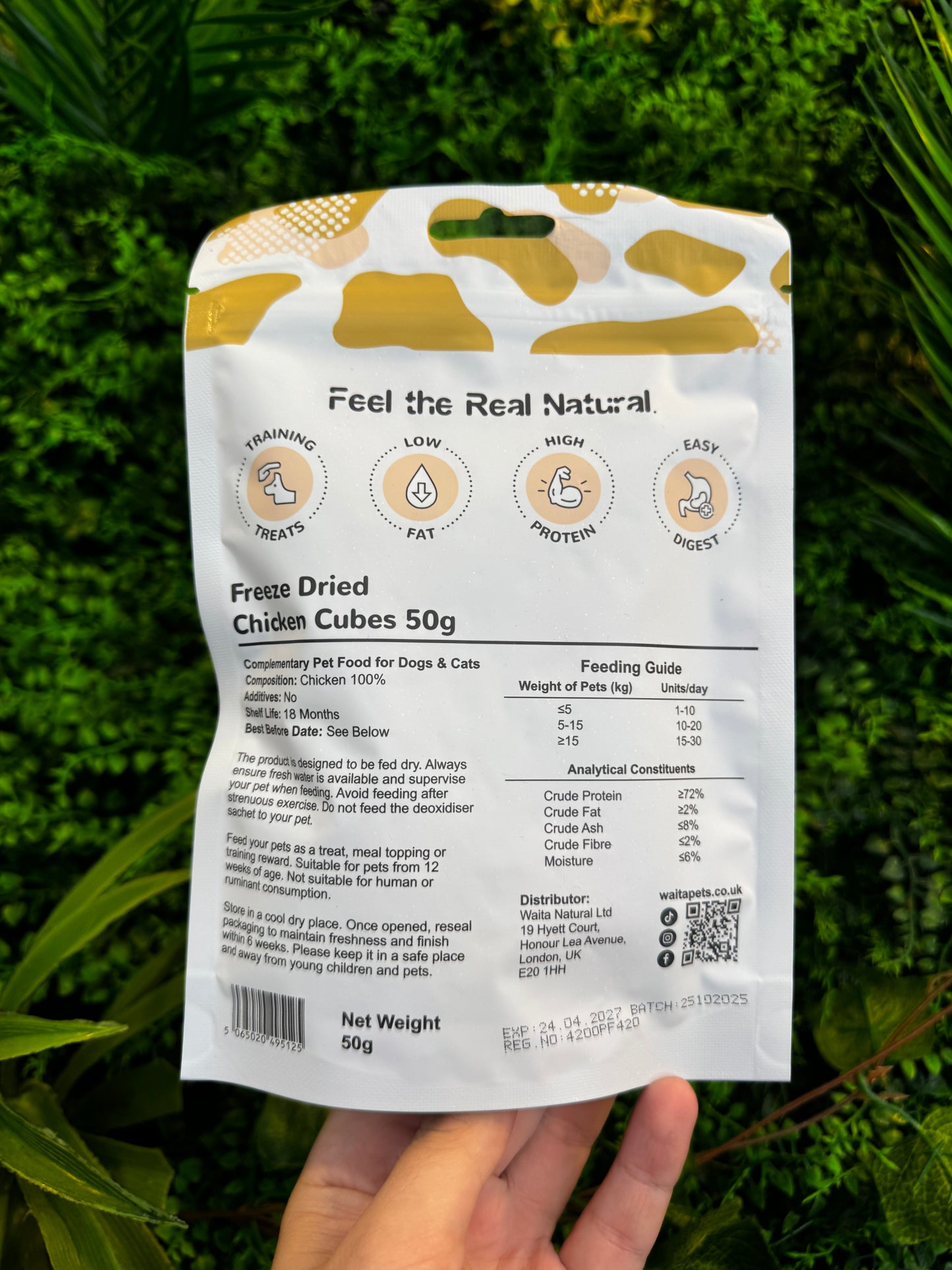 Waita Freeze Dried Chicken Cube 50g