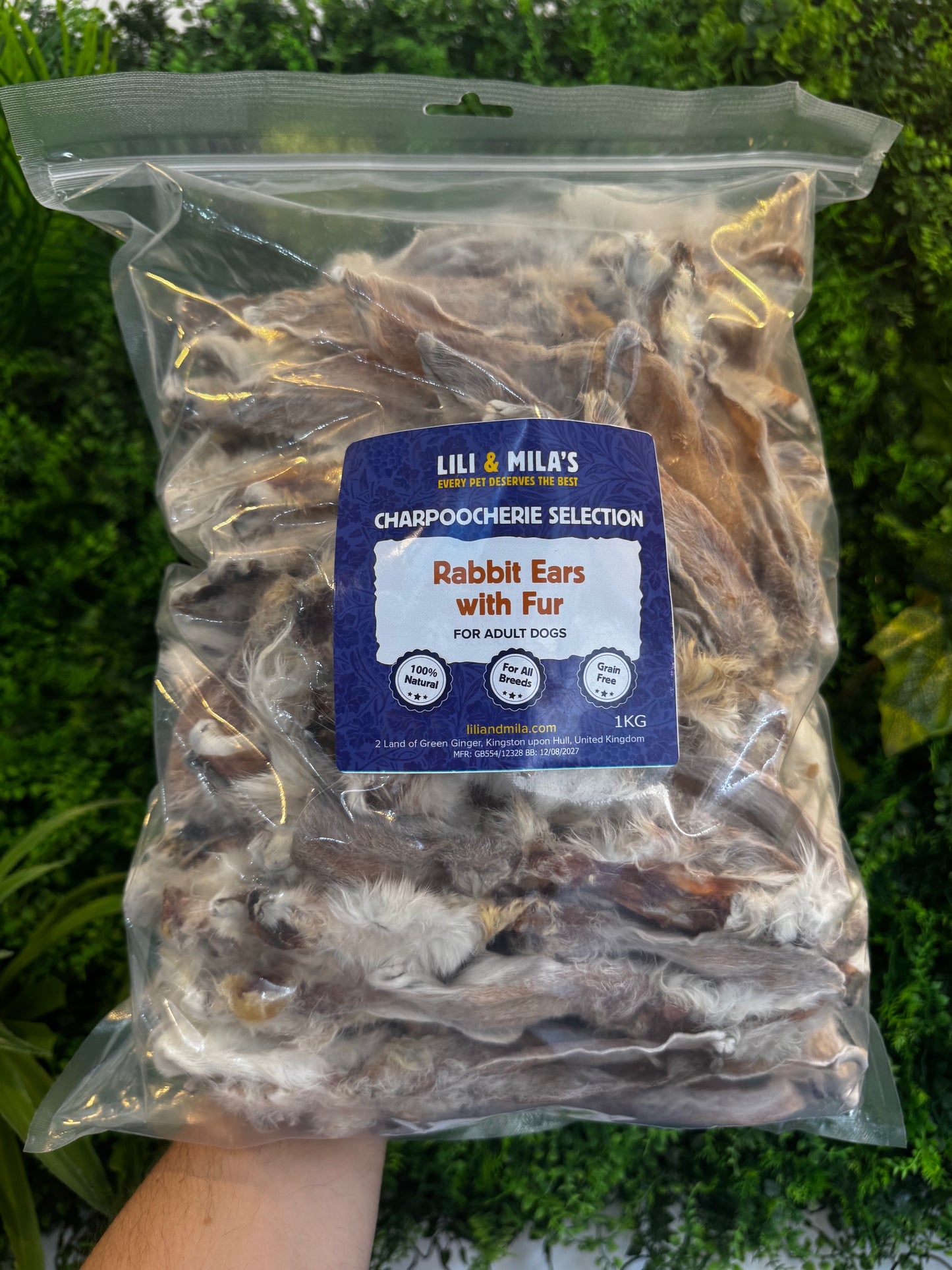 Lili & Mila's Fur On Rabbit Ears (1kg)