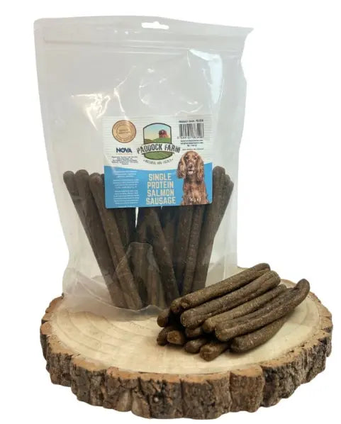 Single Protein Salmon Sausages 1kg (approx. 45pcs 15cm) Lili + Mila's Empawrium