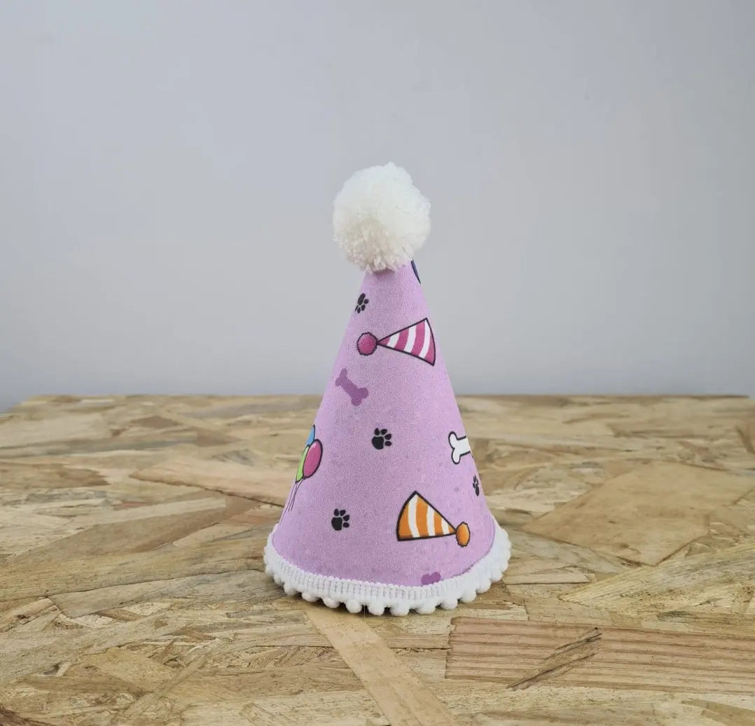 Purple Pawty Hat Lili + Mila's Empawrium