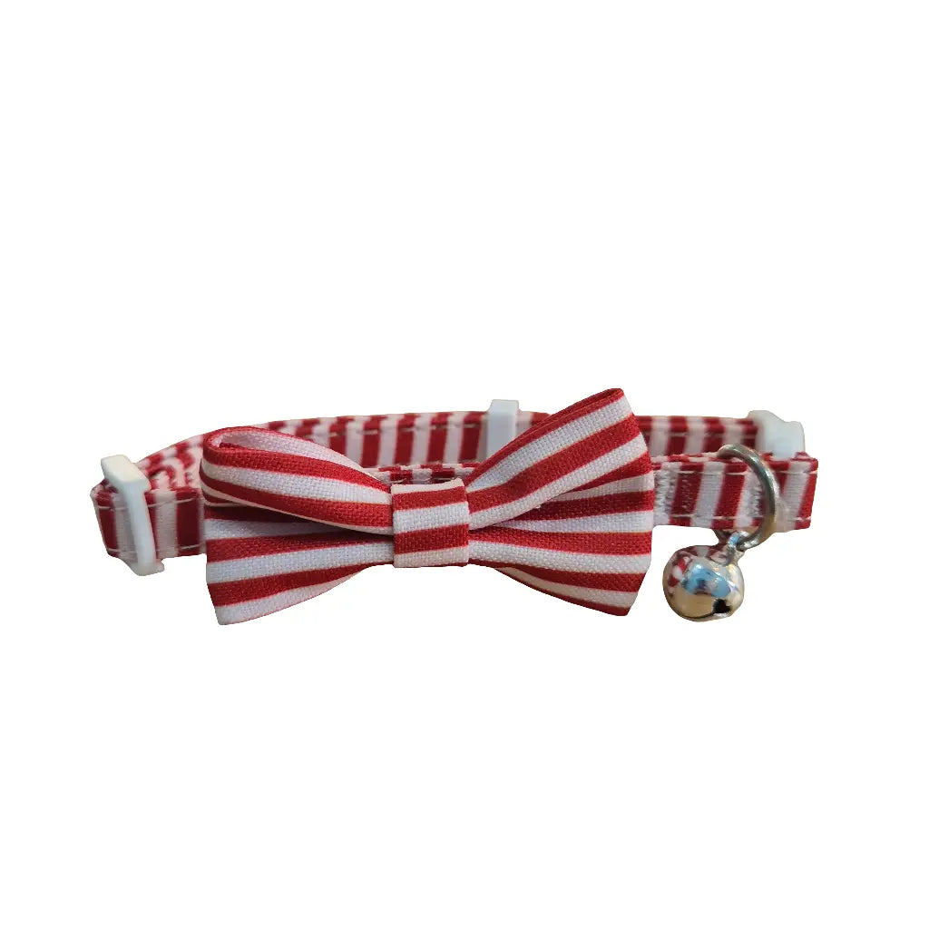 Red Pinstripe Cat Collar My Store
