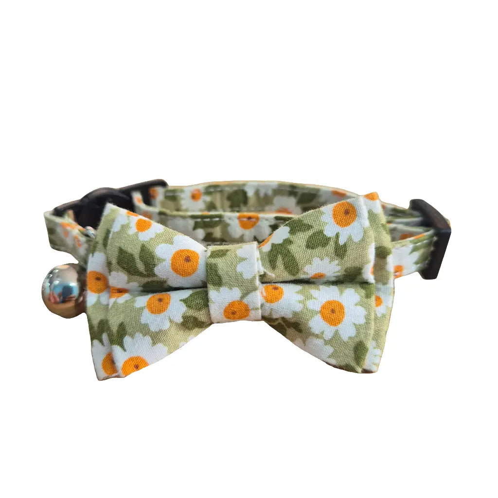Floral (Green) Cat Collar My Store