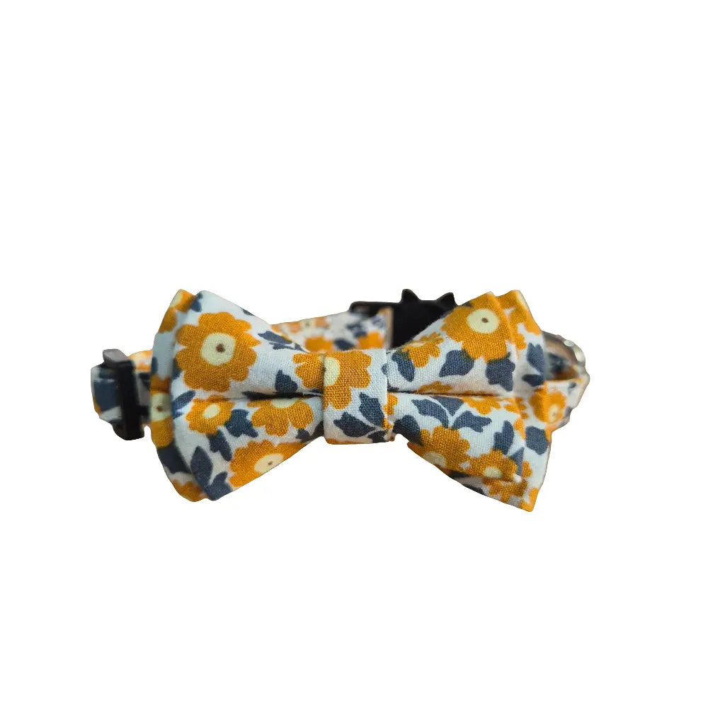 Floral (Mustard) Cat Collar My Store