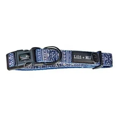 Aztec (Blue) Collar Lili + Mila's Empawrium