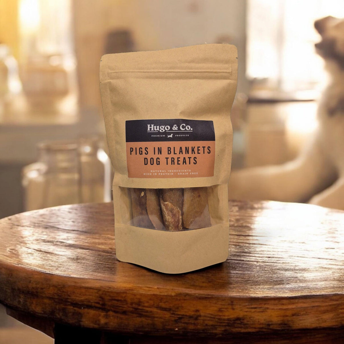 Hugo & Co Pigs in Blankets Dog Treats 75g