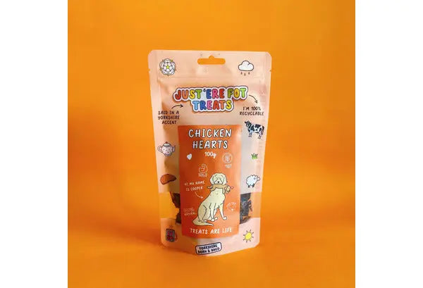 Chicken Hearts (100g) Lili + Mila's Empawrium