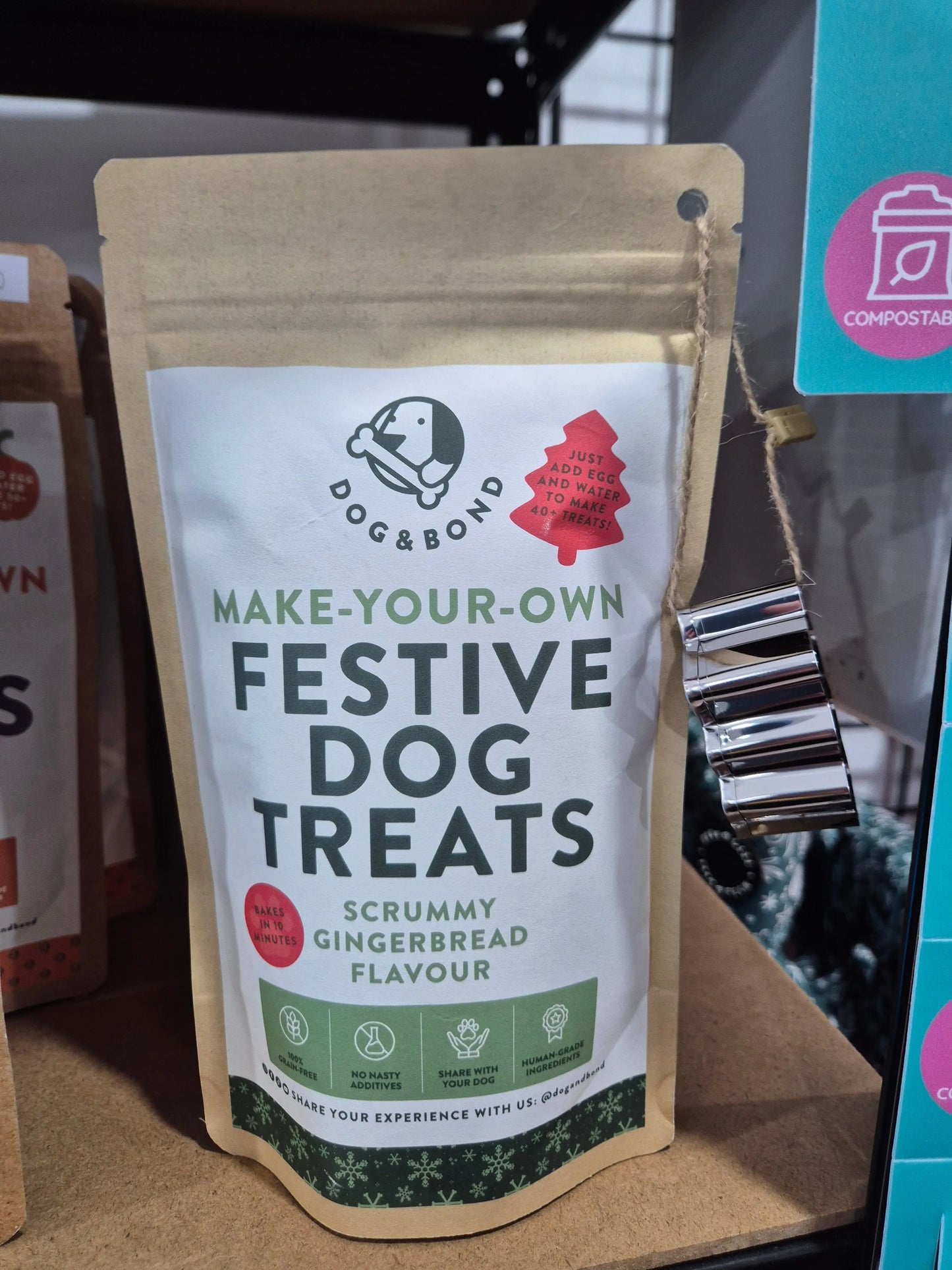 Gingerbread Biscuits with Christmas Tree Cutter! - DIY Kit Dog and Bond