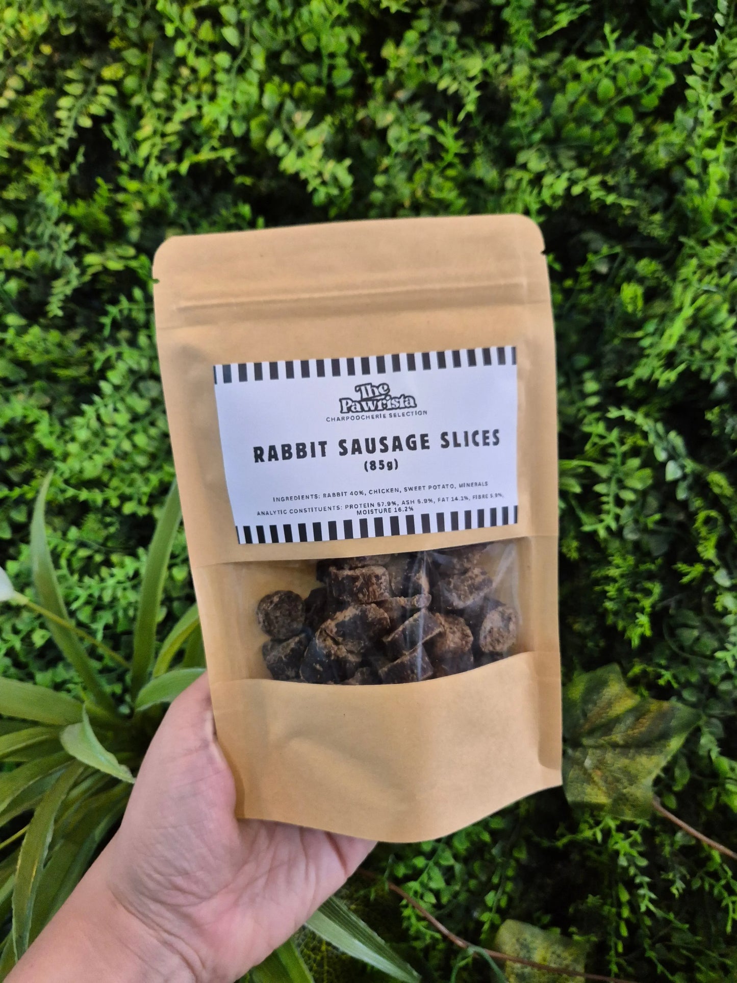 Rabbit Sausage Slices Bag (85g) Lili + Mila's Empawrium