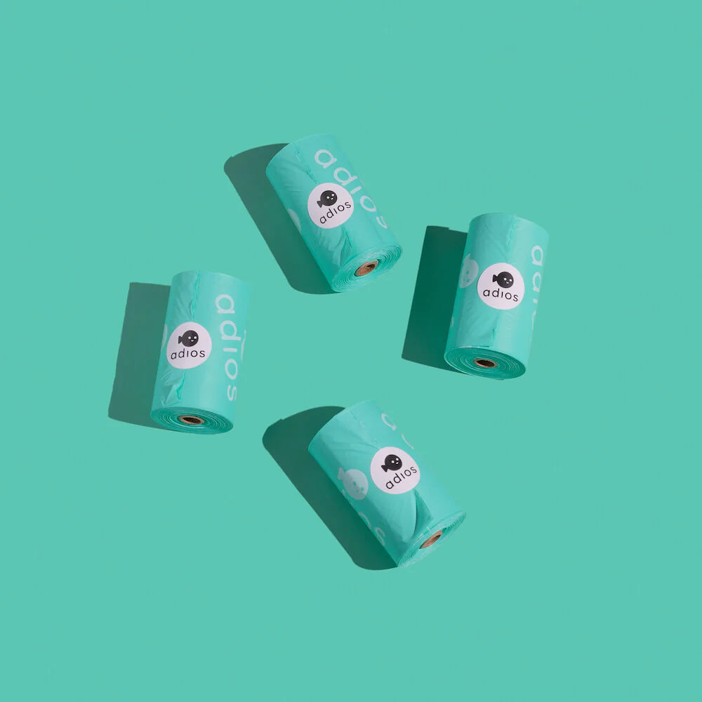 Adios Plastic Poo Bag Roll (Green) My Store