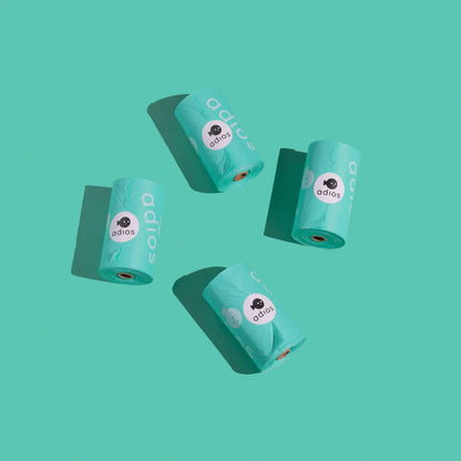 Adios Plastic Poo Bag Roll (Green) My Store