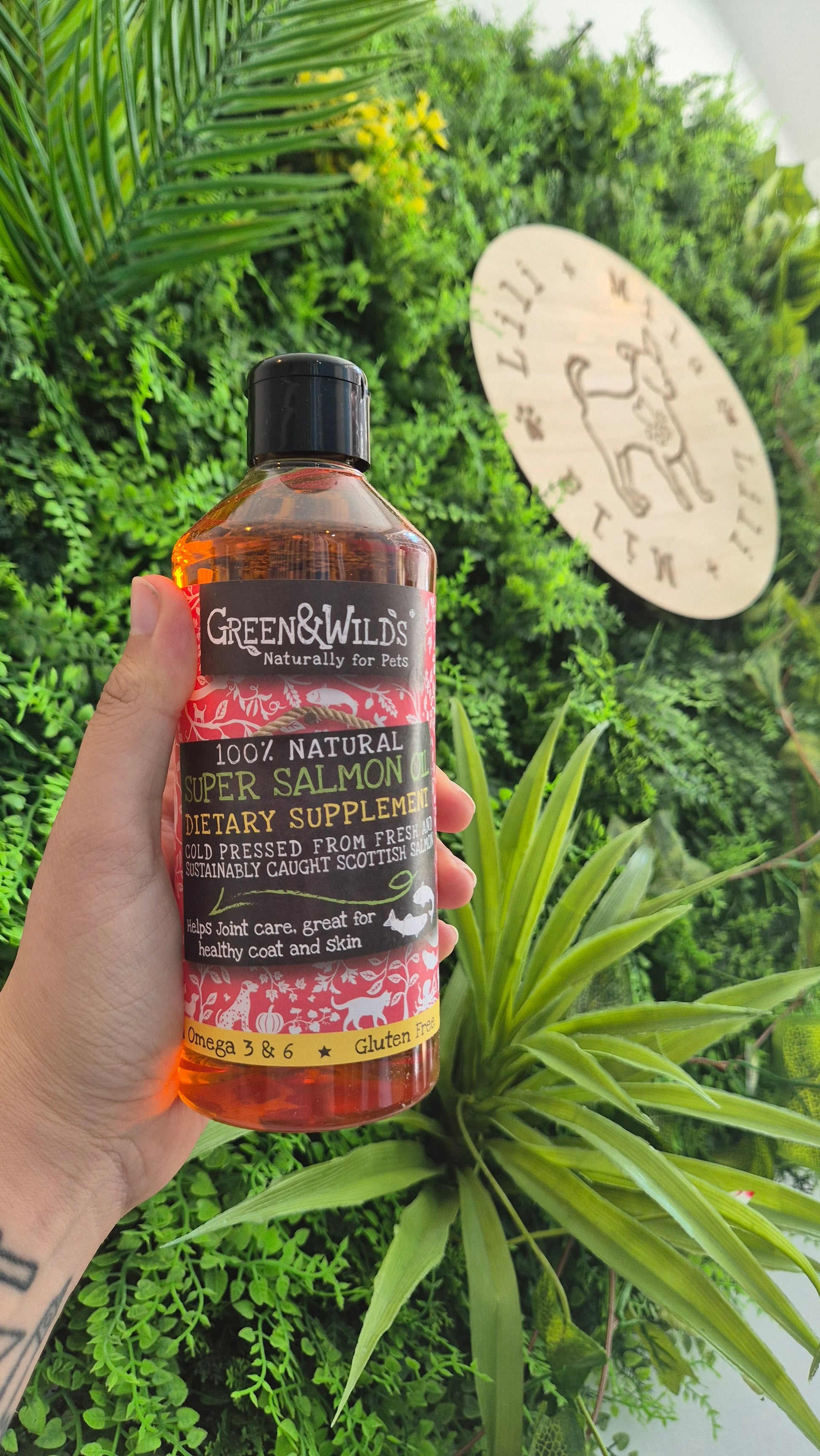 Salmon Oil (Green & Wilds) 500ml Lili + Mila's Empawrium