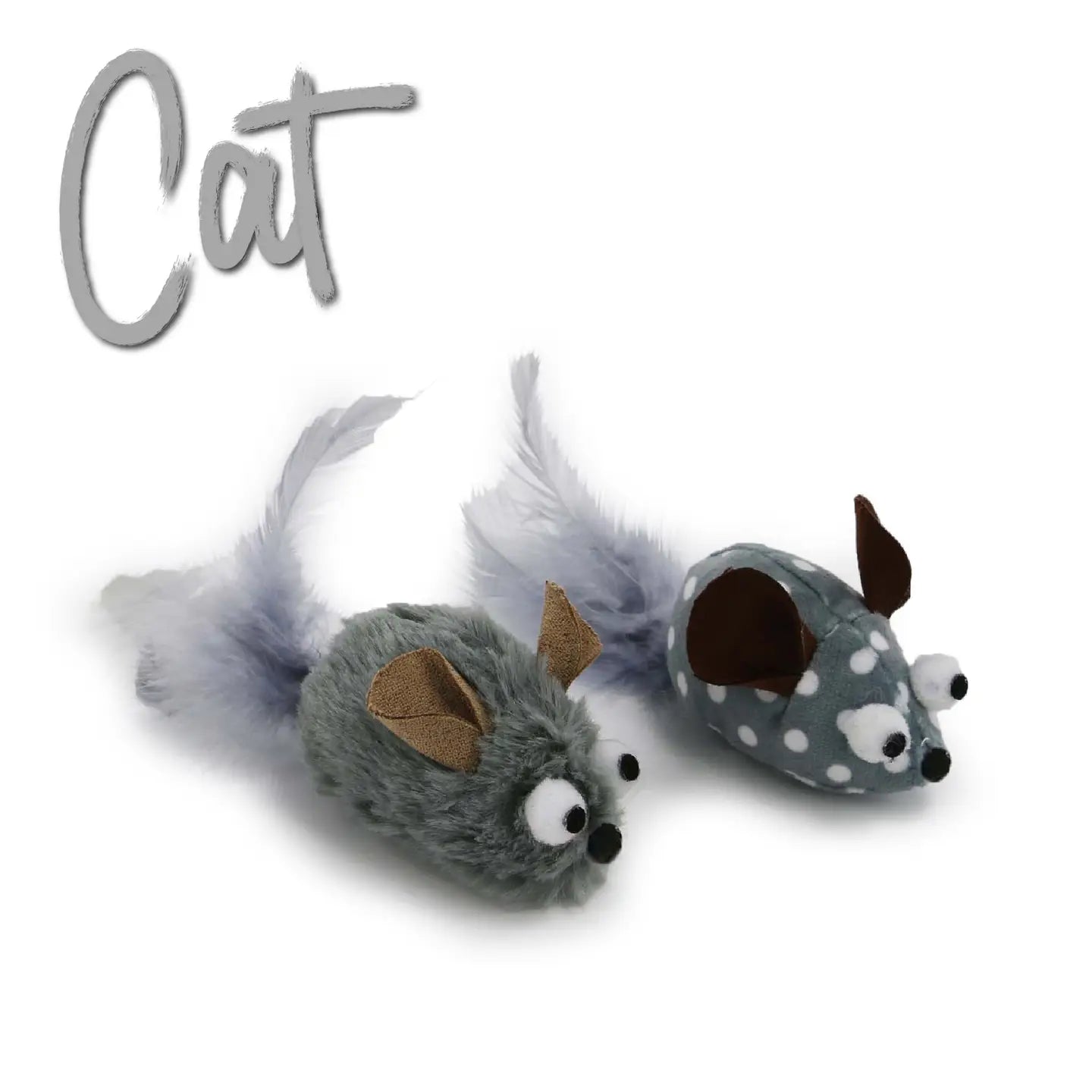 Twin Mice Cat Toys Lili + Mila's Empawrium