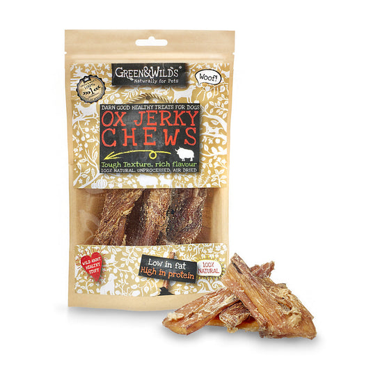Ox Jerky Chews (Green & Wilds) 150g Lili + Mila's Empawrium