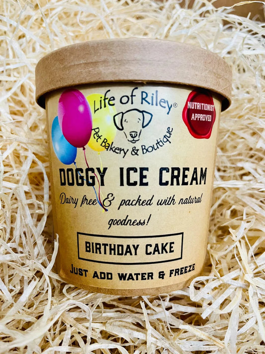 Doggy Ice Cream (Birthday Cake)