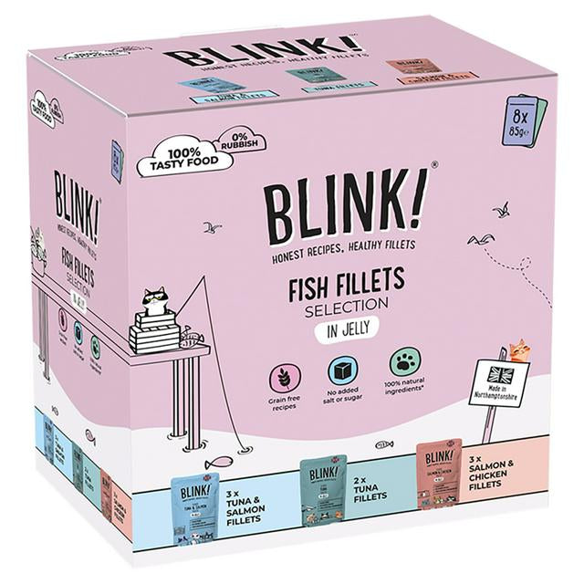 Blink Cat Food Fish Fillets 8 x 85g Lili + Mila's Empawrium