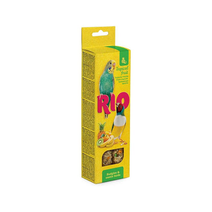 Rio Sticks for Budgies and Exotic Birds with Tropical Fruit 2 x 40g Lili + Mila's Empawrium