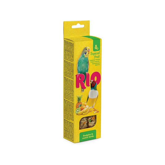 Rio Sticks for Budgies and Exotic Birds with Tropical Fruit 2 x 40g Lili + Mila's Empawrium