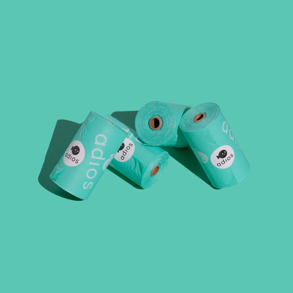 Adios Plastic Poo Bag Roll (Green) My Store