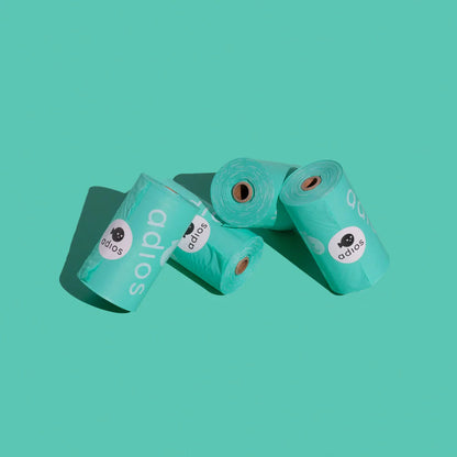 Adios Plastic Poo Bag Roll (Green) My Store