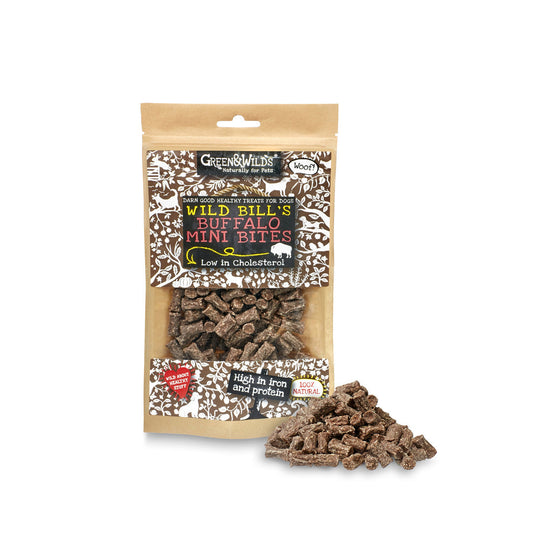 Wild Bills Buffalo Mini Bites (Green & Wilds) 75g Lili + Mila's Empawrium