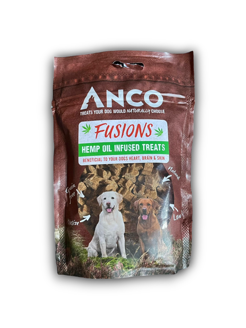 Anco Fusions -  Hemp Infused Beef Treats 100g (Bagged)