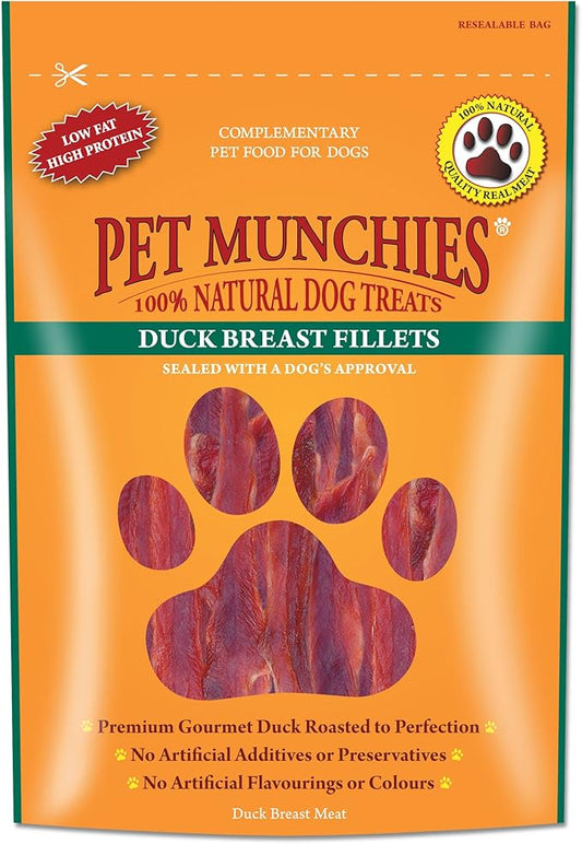 Pet Munchies Duck Breast Fillets (80g) Lili + Mila's Empawrium