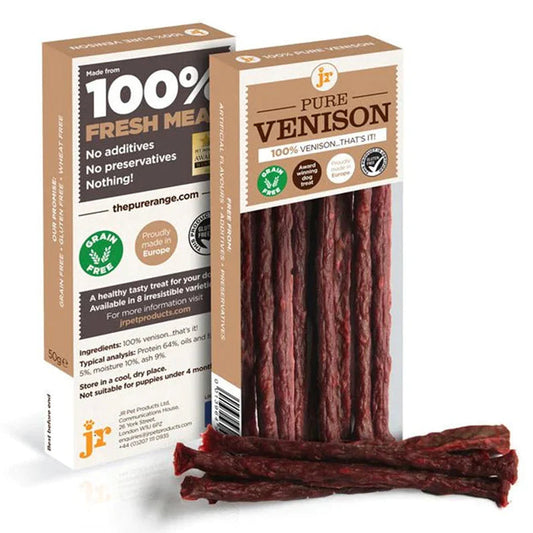 JR Pure Meat Sticks - Venison (50g) Lili + Mila's Empawrium