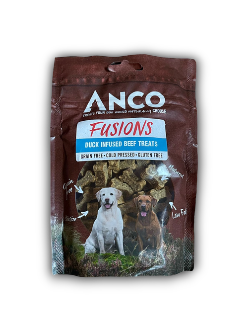 Anco Fusions -  Duck Infused Beef Treats 100g (Bagged) My Store