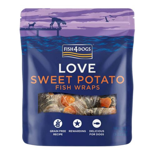 Fish4Dogs Sweet Potato Fish Wraps Lili + Mila's Empawrium