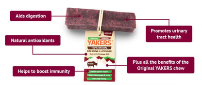 Yakers Medium Chew (Cranberry)