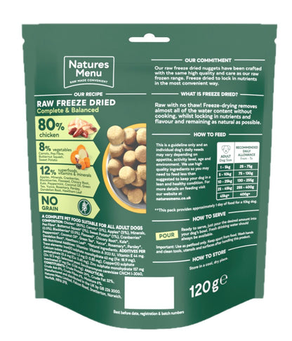 Natures Menu 80% Chicken Freeze Dried Nuggets