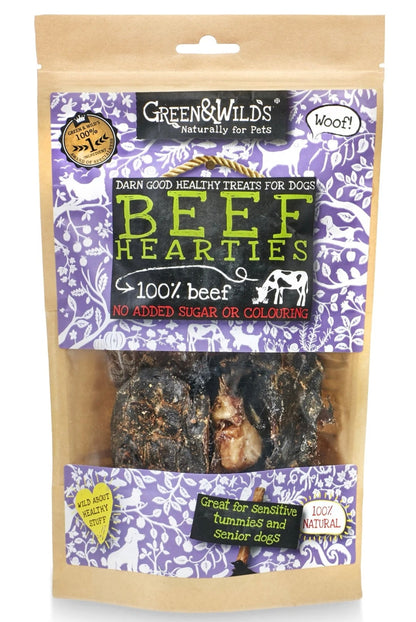 Beef Hearties (Green & Wilds) 140g Lili + Mila's Empawrium