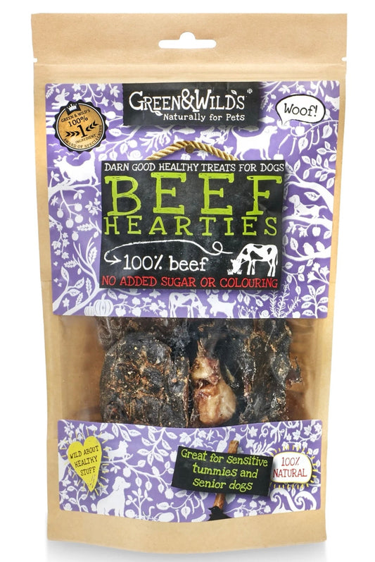 Beef Hearties (Green & Wilds) 140g Lili + Mila's Empawrium