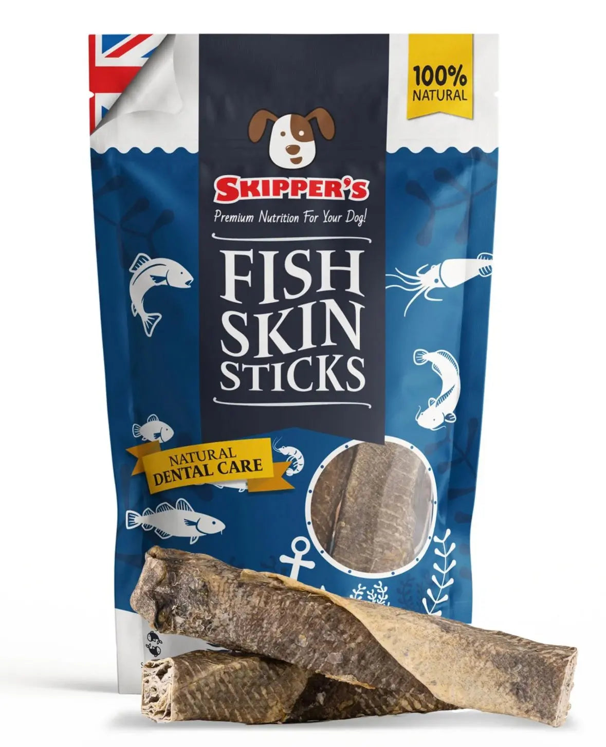 Skippers Fish Skin Throw Sticks Short (70g) Skippers