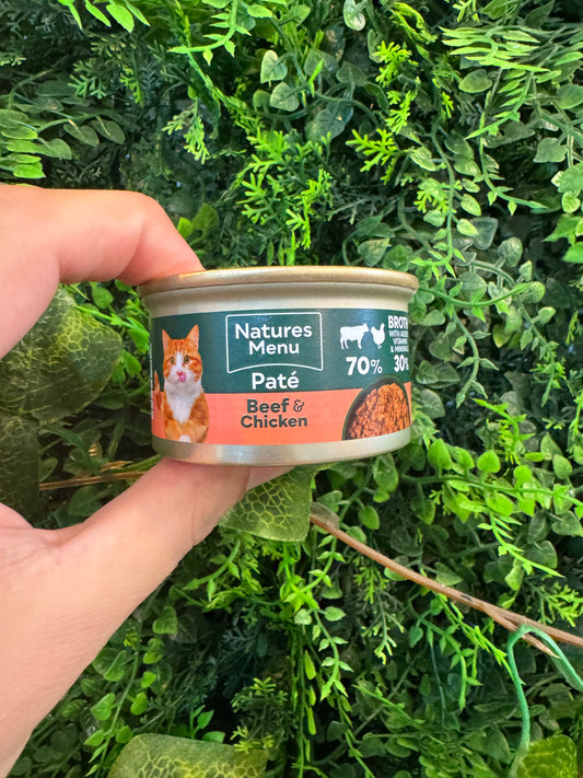 Natures Menu Beef and Turkey Paté for Cats (85g) Natures Menu